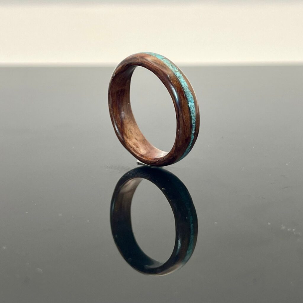 Bubinga & Turkoois Ring
